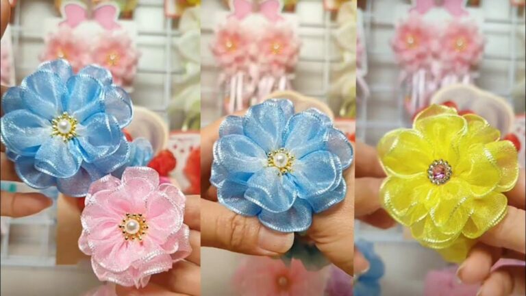 Questo metodo semplice trasforma stoffa in fiori splendidi… scopri come farlo facilmente!