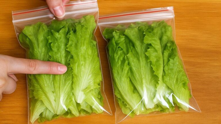 Questo semplice gesto mantiene la lattuga fresca e croccante per settimane…
