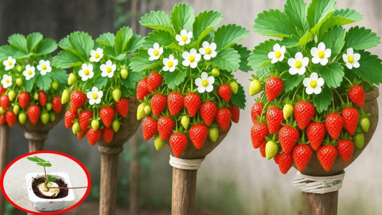 Questo semplice gesto trasforma le bottiglie di plastica in un giardino verticale di fragole…