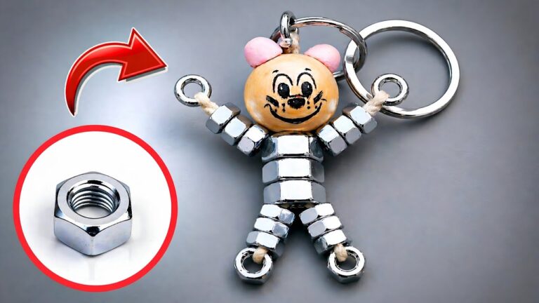 Crea il tuo portachiavi originale con 19 dadi metallici: ecco come!