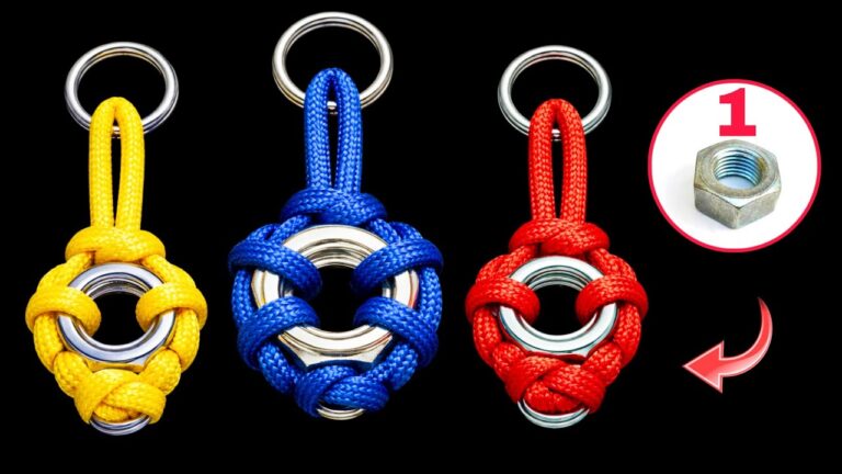 Crea un portachiavi in metallo e corda in 1 minuto: 5 idee uniche e semplici!
