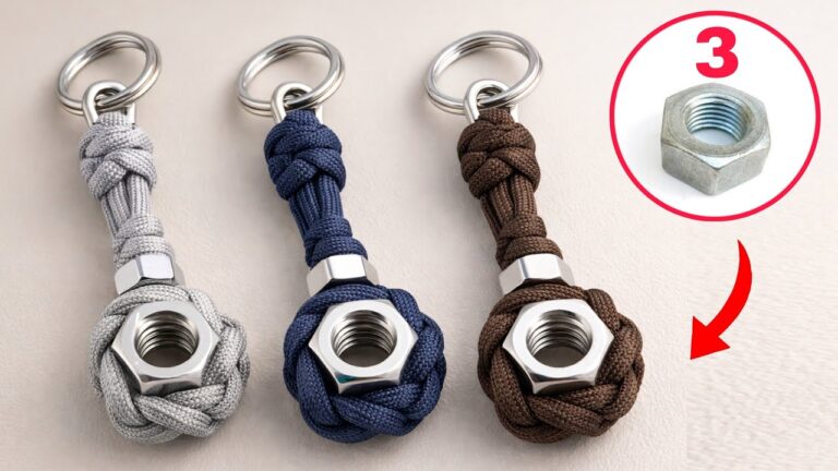 Crea 5 portachiavi di lusso con corde e bulloni: il DIY che sorprende!