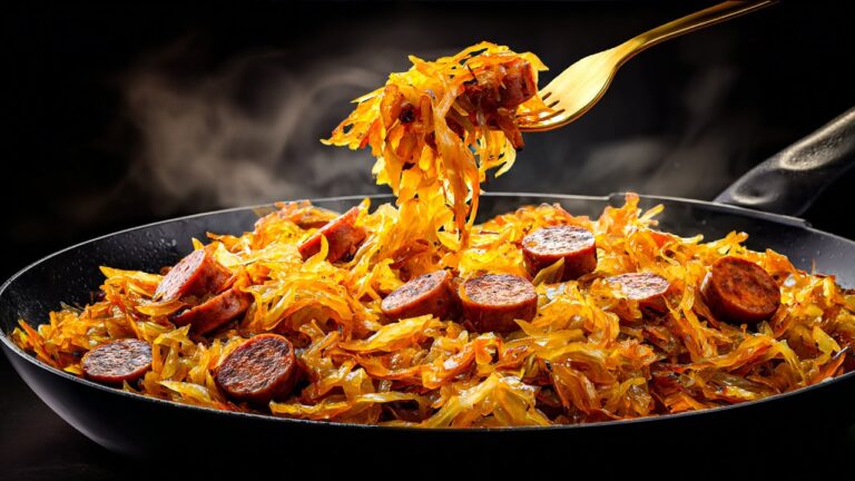 3 motivi per provare questa ricetta veloce di cavolo e salsiccia!