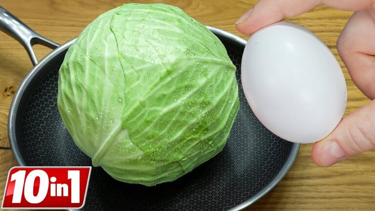 Scopri 3 ricette con cavolo, uova e patate più gustose della carne!