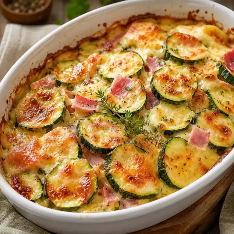 Zucchine al prosciutto gratinate: la ricetta cremosa e semplice da fare