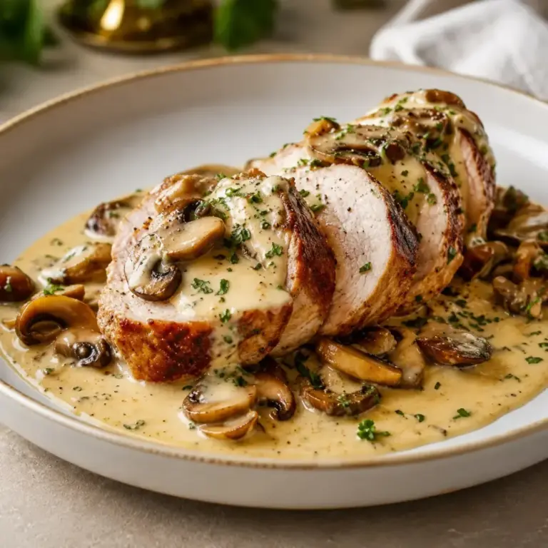 Filetto di Maiale alla Crema e Funghi: la ricetta facile e super cremosa