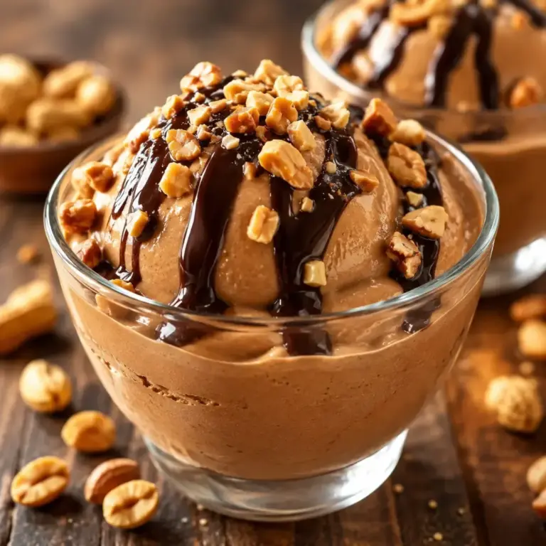 Gelato al cioccolato e burro di arachidi ultra cremoso