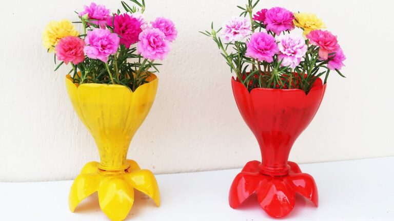5 idee creative per vasi di fiori da bottiglie di plastica riciclate