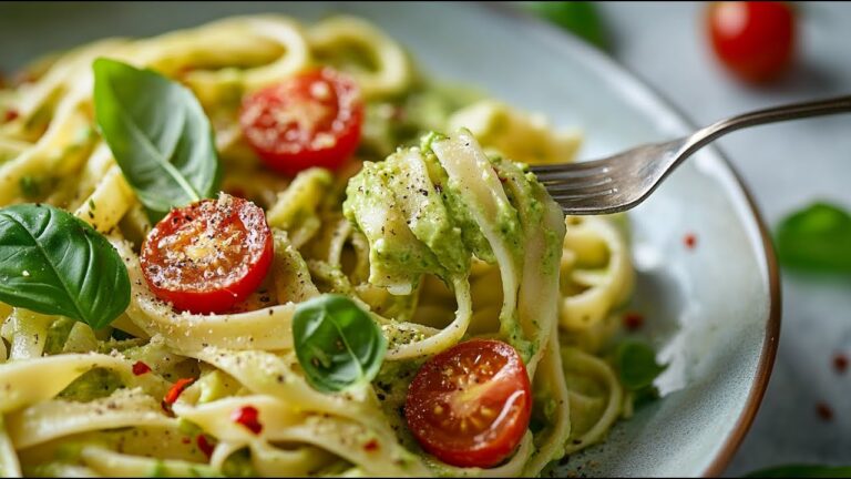 15 minuti per una pasta vegana all’avocado cremosa e deliziosa! Scopri come farla!