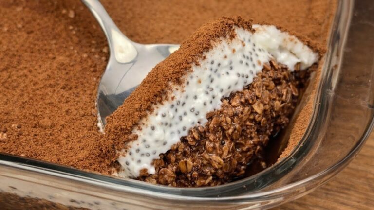 Perdi 10 kg in un mese con questo tiramisù di avena senza zucchero! Scopri come!
