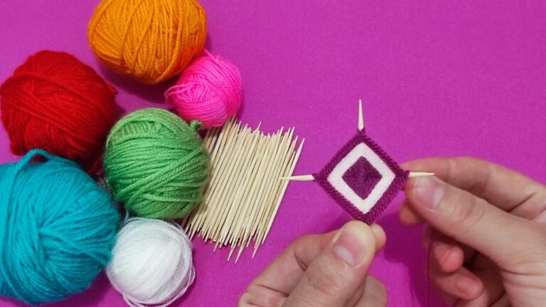 10 idee creative con stuzzicadenti e filo di lana da realizzare facilmente!