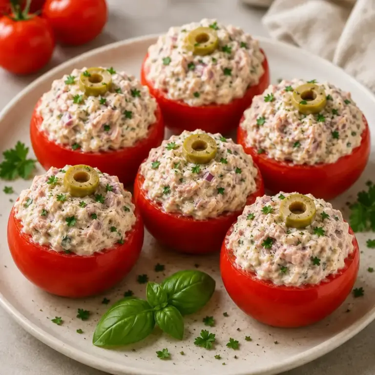 Pomodori Ripieni di Tonno e Formaggio Fresco